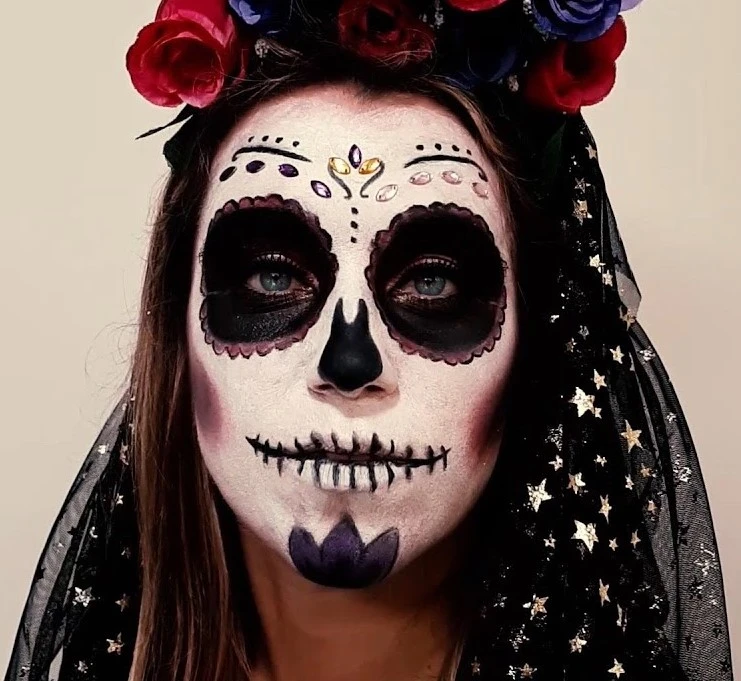 maquillaje de catrina mexicana